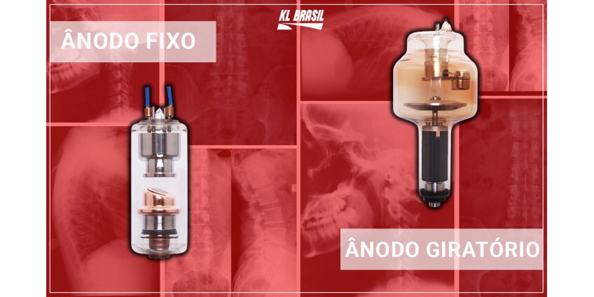 Qual a diferença entre Ânodo fixo e giratório?